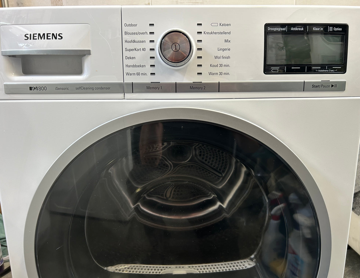 Siemens iQ800 warmtepomp wasdroger A+++ 9kg