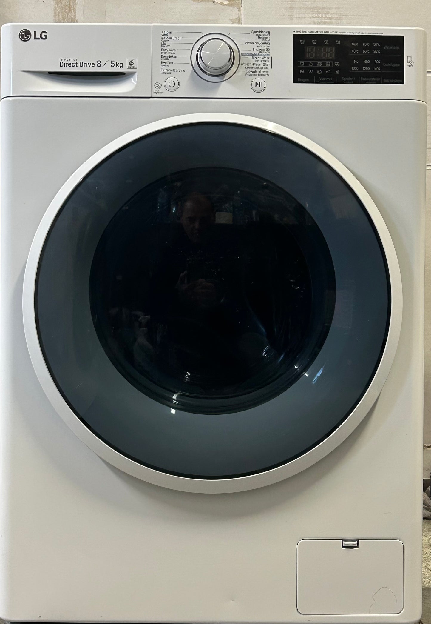 LG combi was & droger wasmachine A+++8kg Droger 5kg smart controle