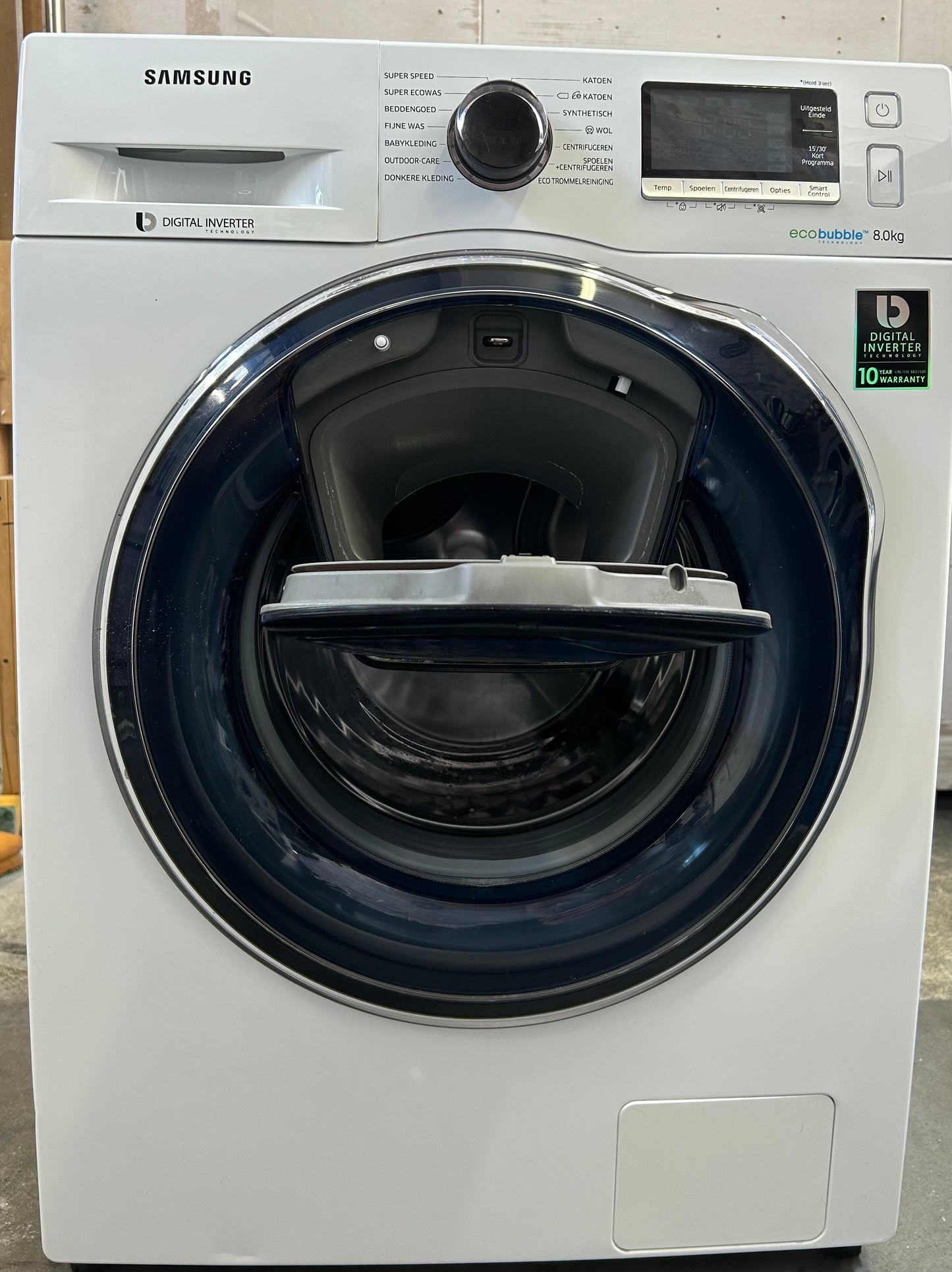 Samsung wasmachine ecobubble edwas A+++ 8kg