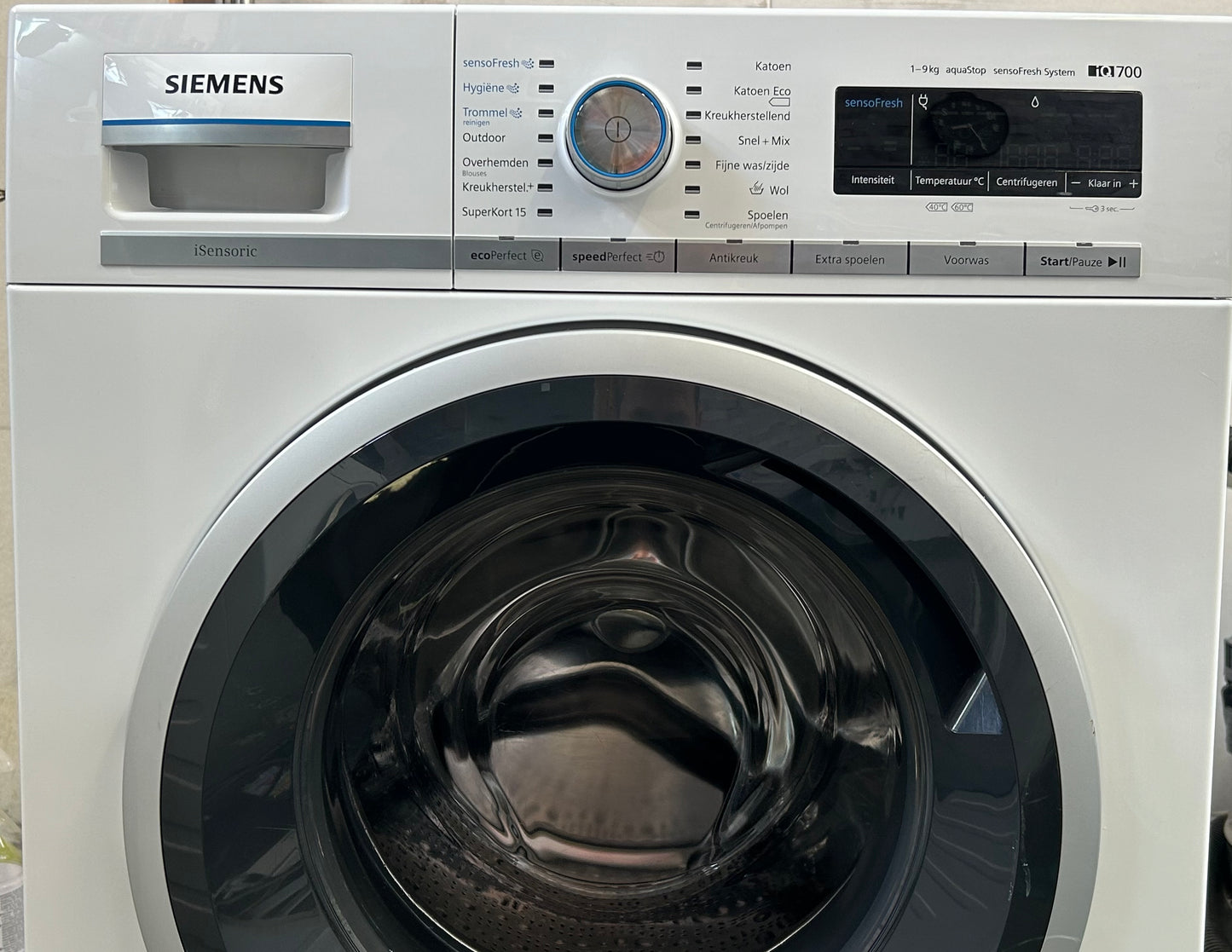 Siemens iQ700 wasmachine A+++ 1-9 kg sensor fresh system