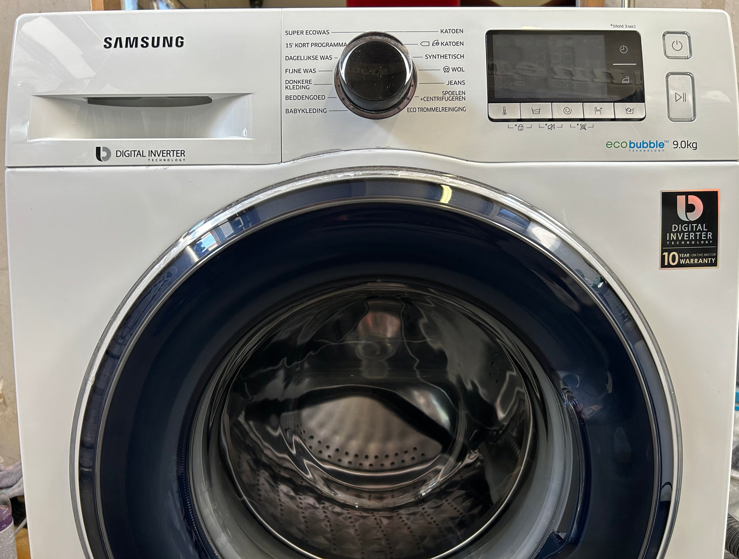 Samsung wasmachine ecobubble A+++ 9kg toeren 1400