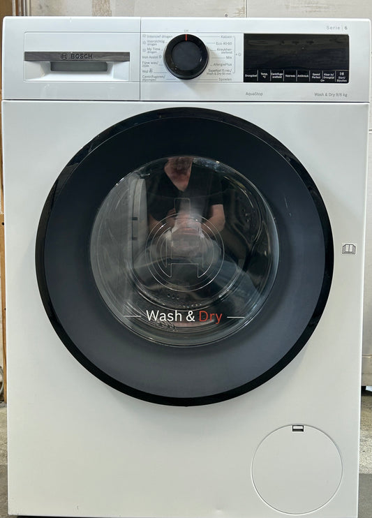 Bosch serie 6 wasmachine en droger 
Combi was & droger A+++ 9kg 
Wassen 9kg Droger 6kg