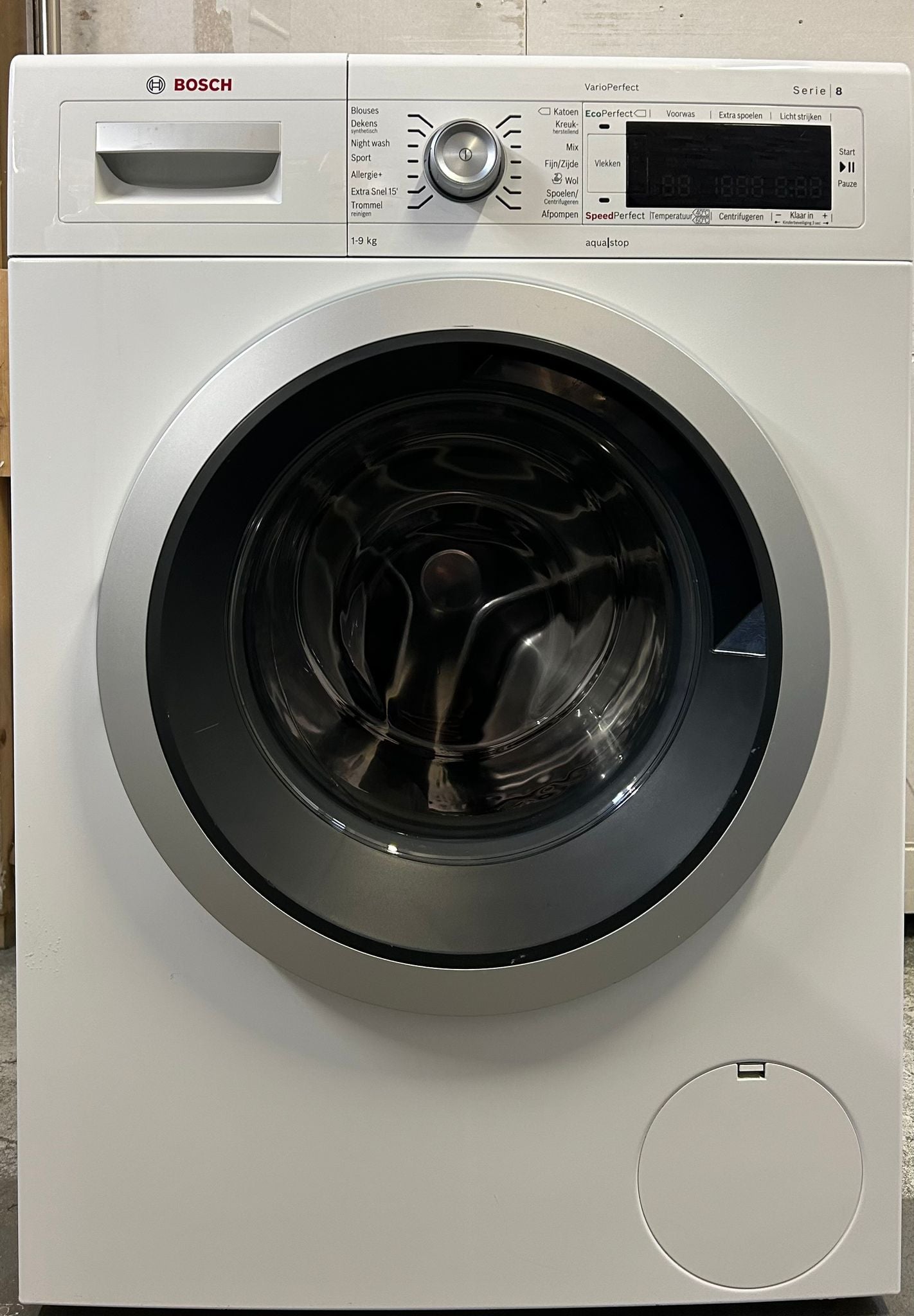 BOSCH Wasmachine Serie 8 VarioPerfect Aqua stop 9kg | 1600t | A+++