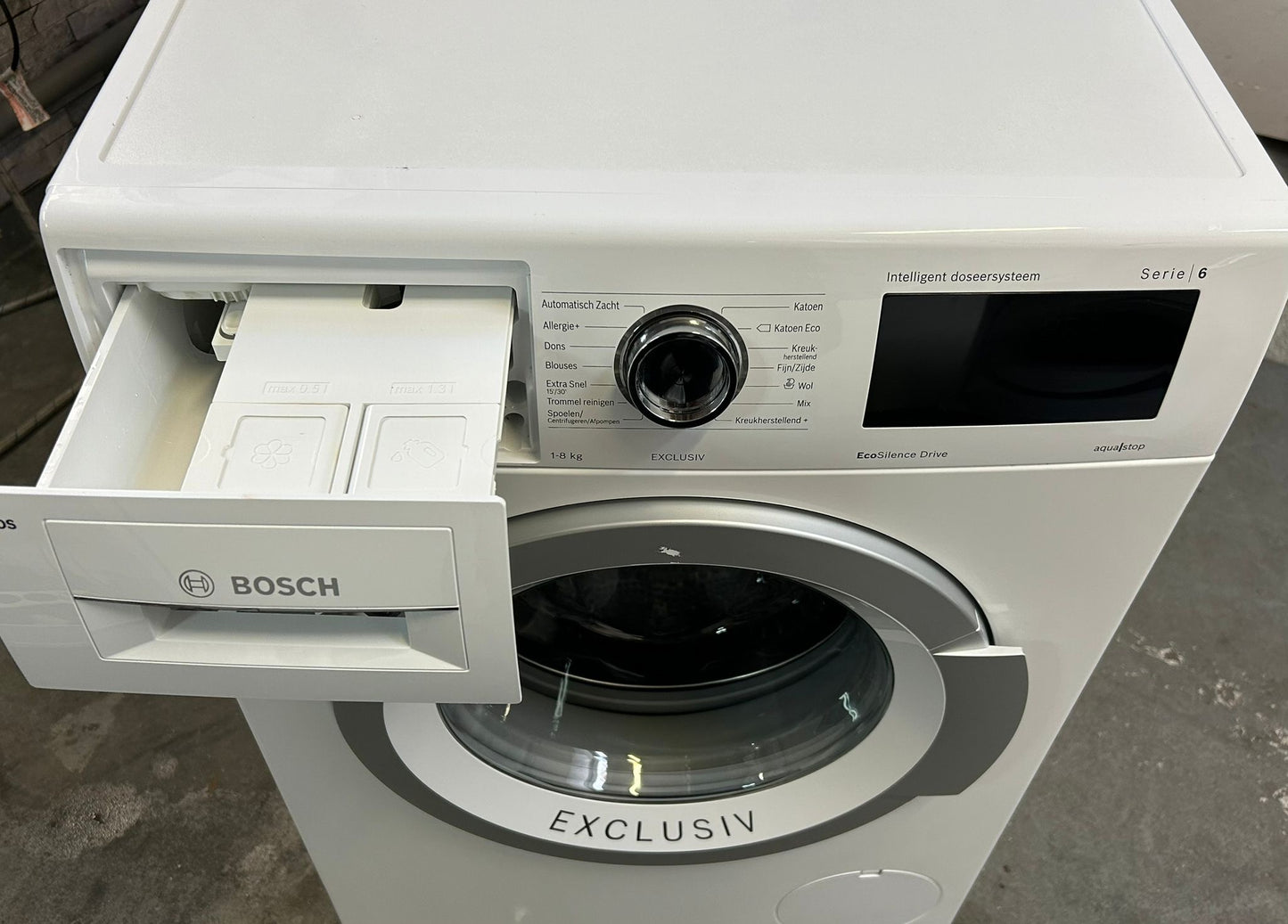 BOSCH i-Dos Wasmachine Exclusiv Serie 6 EcoSilence Drive 8kg | 1400t | A+++