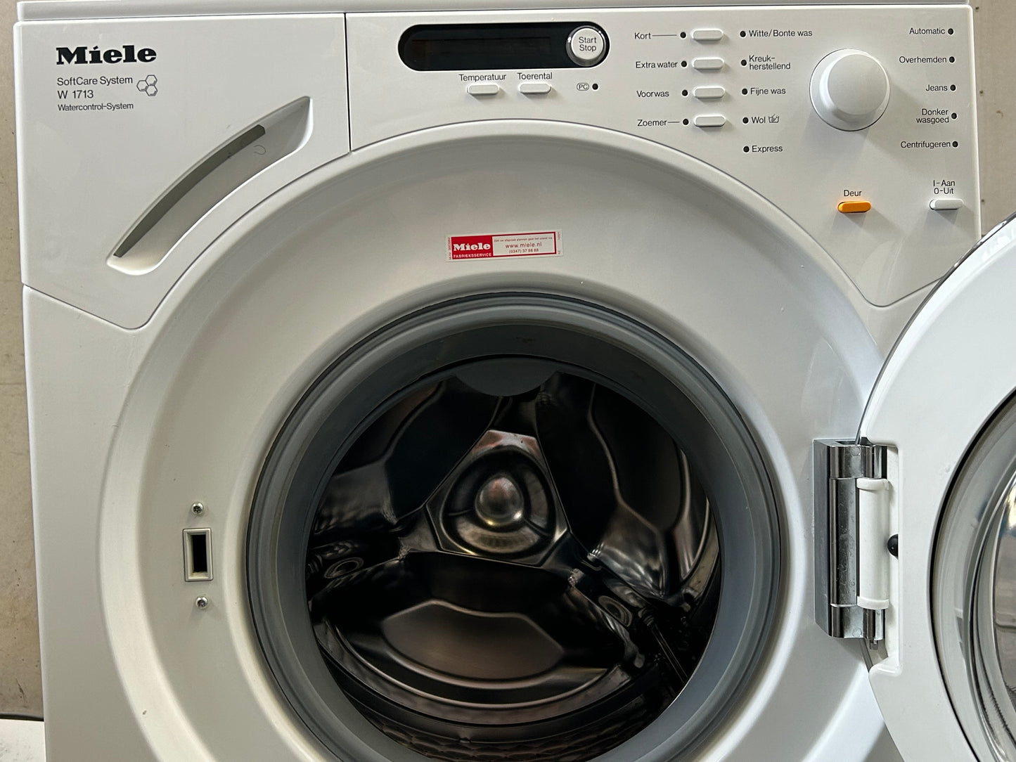 Miele softcare system w1713 wasmachine 
A++ 8kg